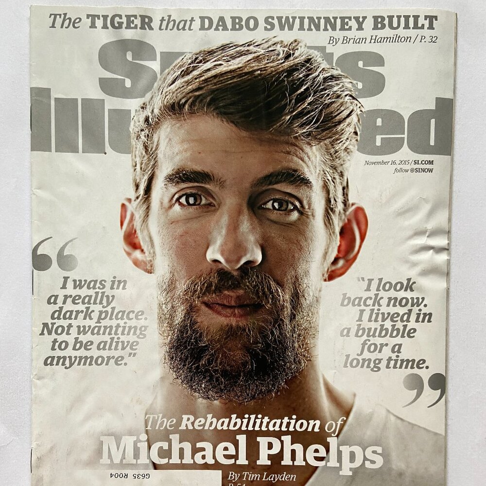 Sports Illustrated Magazine 11/16/2015 Michael Phelps Cover With Label